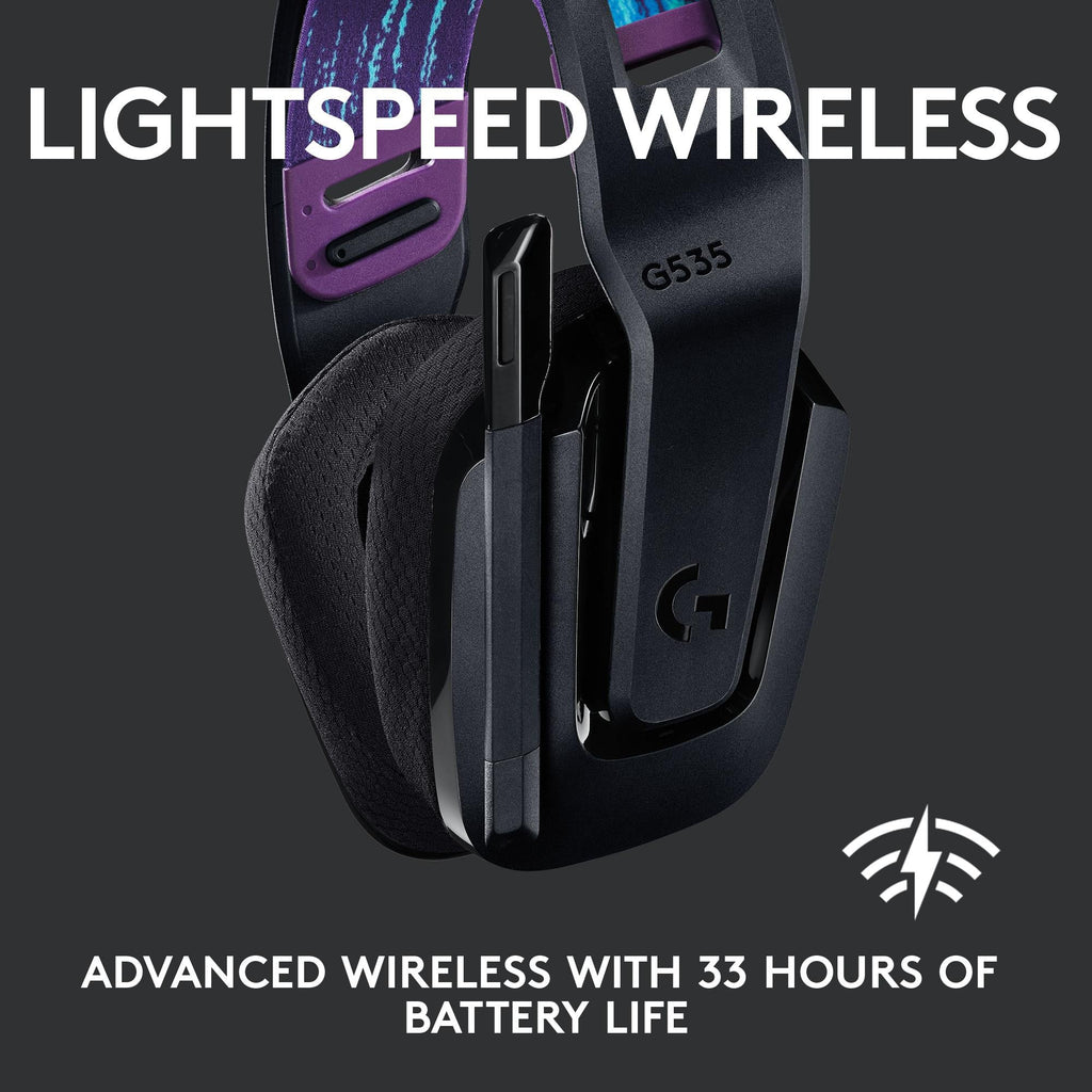 Logitech G535 LIGHTSPEED Wireless Gaming Headset (Black)