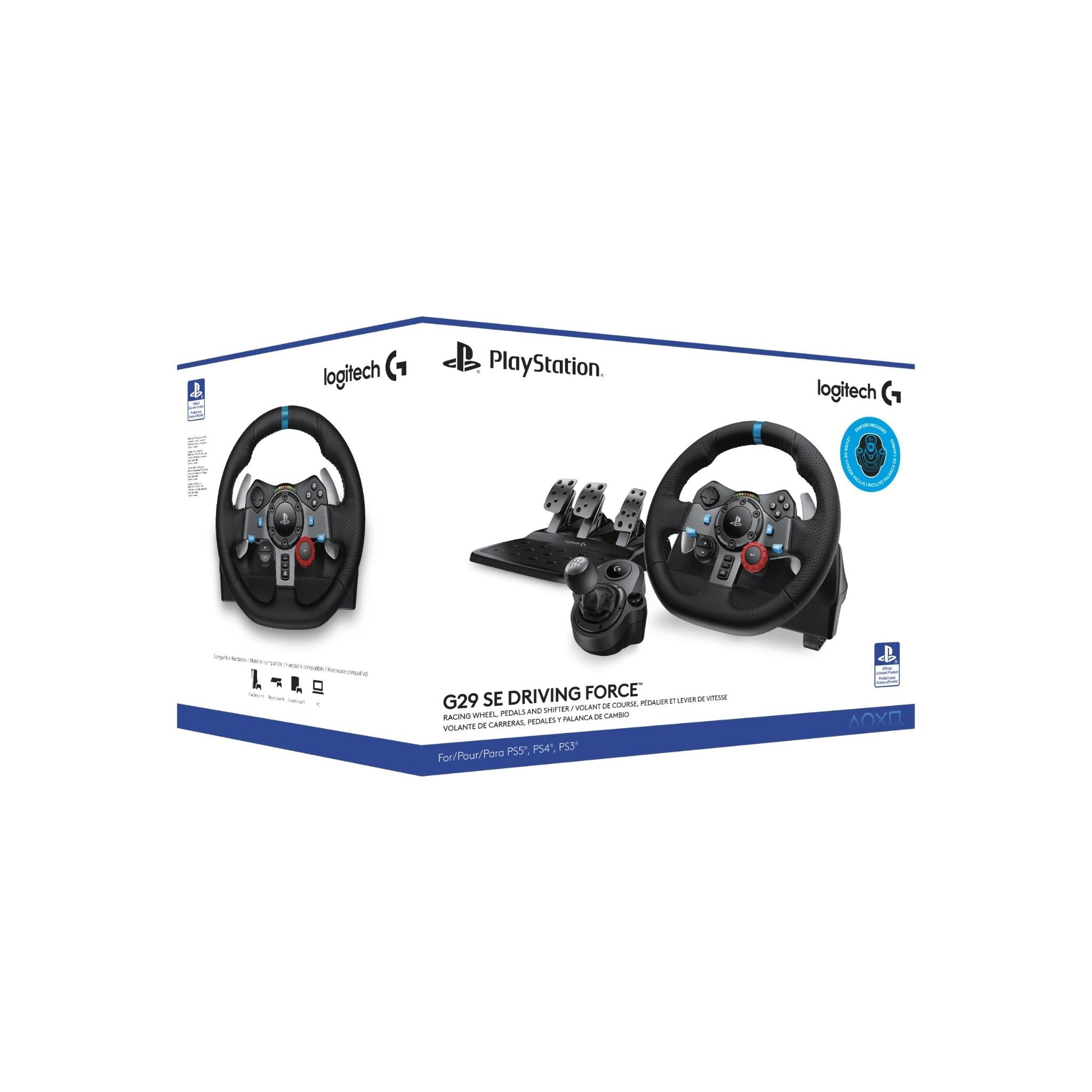 Logitech G G29 SE Driving Force Racing Wheel+ Pedals and Shifter for PlayStation