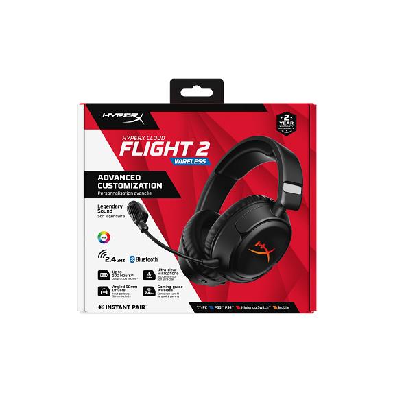 HyperX Cloud Flight 2 Wireless Gaming Headset (Black)