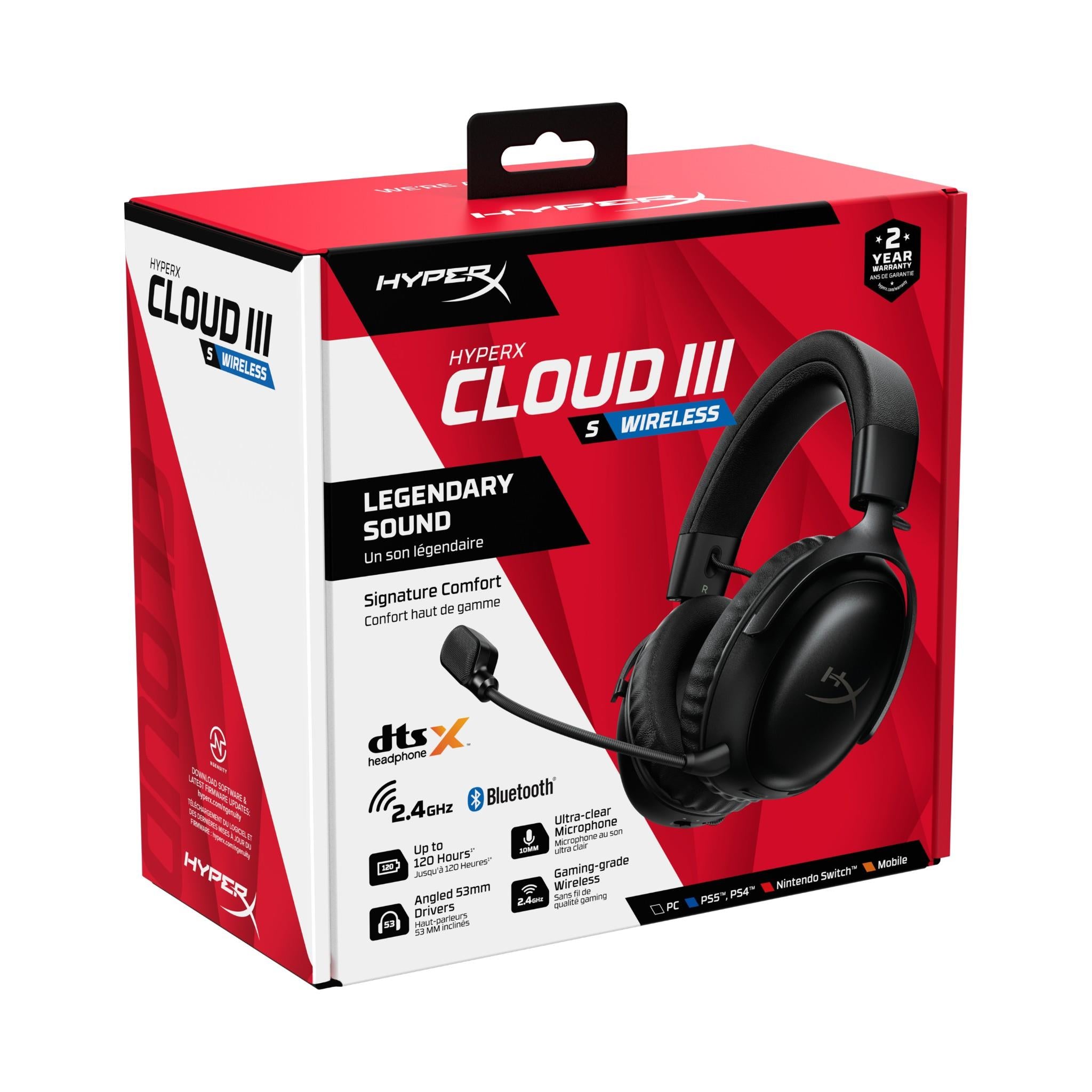 HyperX Cloud III S Wireless Gaming Headset (Black)
