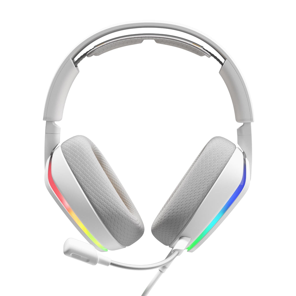 Glorious GHS Eternal RGB Stereo RGB Gaming Headset for PS5, PS4, Switch and PC (White)